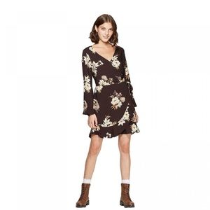 Xhilaration Black Floral Dress